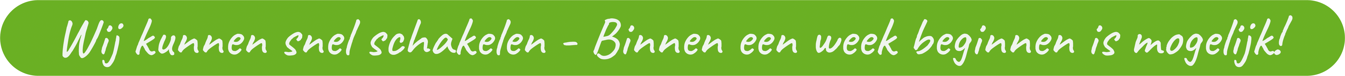 Taleninstituut Dagnall - Wij kunnen snel schakelen - Binnen een week beginnen is mogelijk